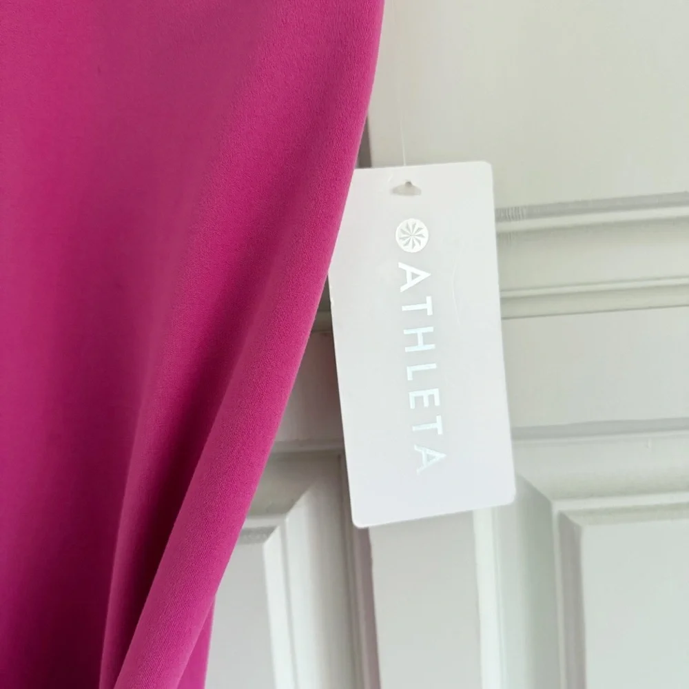 Athleta Transcend Crossover 7/8 Leggings Iceplant Pink Size Large